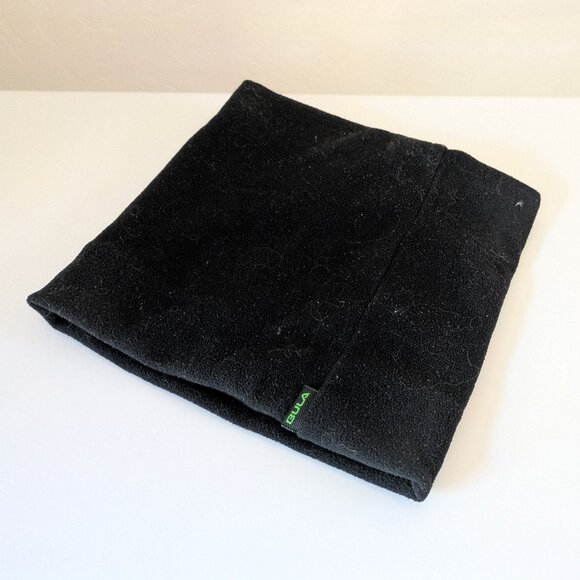 Bula Winter Neck Gaiter 9" Tall – Black Polartec Fleece - Picture 1 of 5